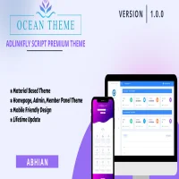 OceanTheme – Responsive Material Theme for AdLinkFly Script